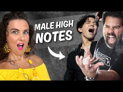 Vocal Coach Reacts to MALE Singers Hitting FEMALE Notes!!!