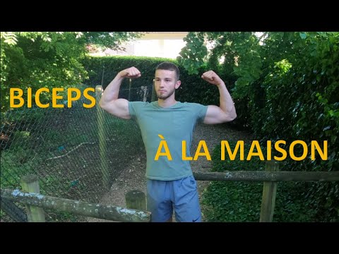 BICEPS - 2 EXERCICES À FAIRE À LA MAISON (sans matériel spécifique)