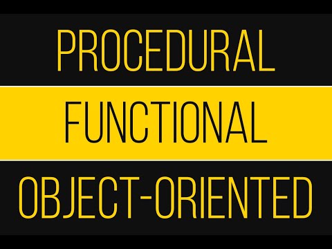 Functional, Procedural & Object-oriented Programming - An Overview