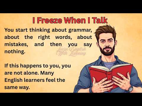 I Freeze When I Talk || Graded Reader || Improve Your English || Listen And Practice ||English Class