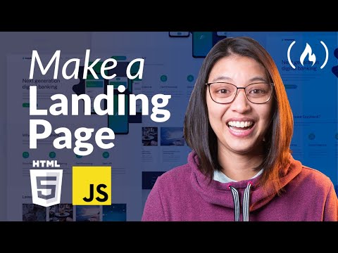How to Make a Landing Page using HTML, SCSS, and JavaScript - Full Course