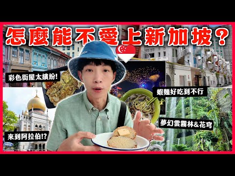 【新加坡最美拍照路線✨】打卡10大夢幻景點📍娘惹街屋/小印度/雲霧林瀑布/超級樹燈光秀