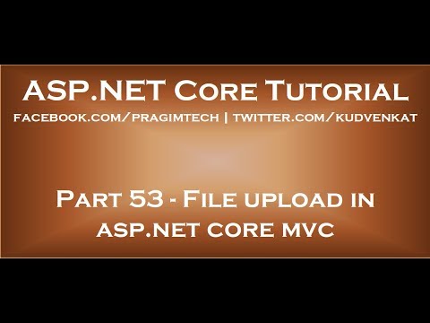 File upload in asp net core mvc
