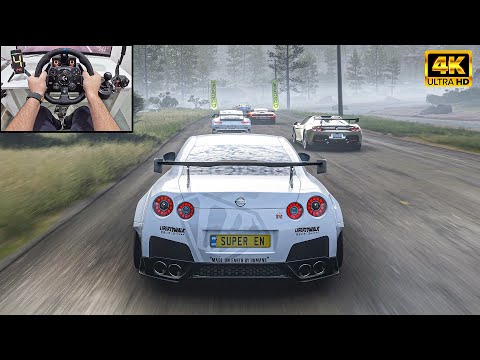 Nissan GTR R35 Black Edition VS Supercars - Forza Horizon 5 | Logitech G923 Steering Wheel