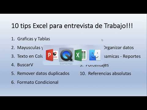 10 TIPS EXCEL PARA ENTREVISTAS DE TRABAJO