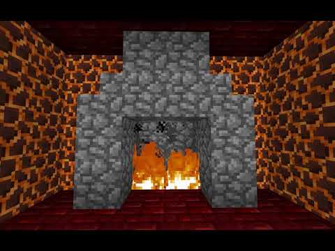 MineCraft Fireplace! 1 HOUR! SLEEP!