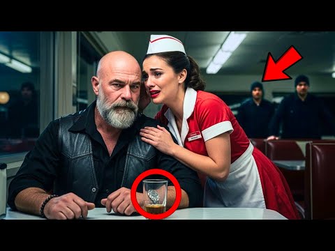 “Don’t drink that, run now,” whispered the waitress to a Hells Angel — what he did next was shocking