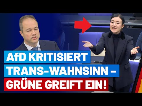 Martin Sichert kritisiert Trans-Wahnsinn – Grüne greift ein! - AfD-Fraktion im Bundestag