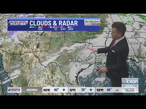 Clouds to sun with more 80s ahead | KXAN Forecast (Feb. 17)