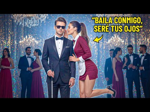 MILLONARIO CIEGO FUE IGNORADO EN LA FIESTA... HASTA QUE LA MESERA LE SUSURRÓ: "YO SERÉ TUS OJOS"