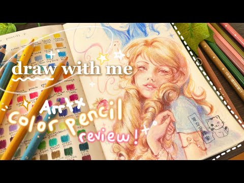 draw with me 🍓 trying Arrtx color pencils for the first time! ✧˖°  full review