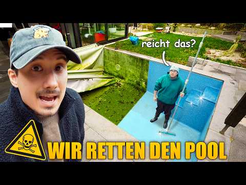 We're saving the pool (because the Pool Olympics are coming soon, yep, Joon's already there)