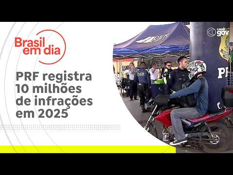 PRF registra 10 milhões de infrações em 2025