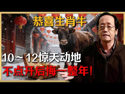 恭喜屬牛！這三天天機大開！不收這份天降大禮，福氣會流走！看完好運立刻啟動！#倪海廈 #命理 #生肖 #運勢