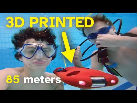 We 3D printed a submarine (dives down to 85 meters / 280 feet)