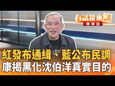 紅發布通緝、藍公布民調　康揭黑化沈伯洋真實目的｜康仁俊 林俊宏｜吳安琪｜【#有話鏡來講】20251114