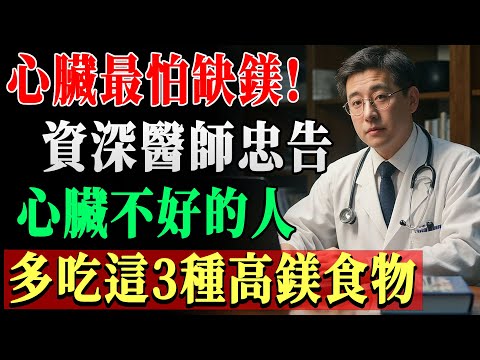醫師忠告：心臟不好的人必吃這3種高鎂食物，遠離缺鎂引發心律不整！