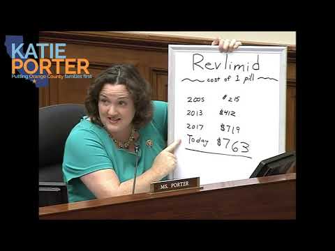 Rep. Porter grills Big Pharma CEO for price gouging