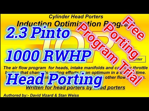 Target 1000 WHP -Hi-tech Ford 2.3 Lima Pinto/Mustang turbo head mods.