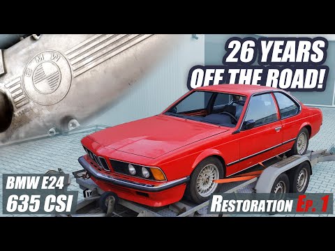 Why does this 42 Year Old BMW NOT start? E24 635 CSI - Restoration Part 1