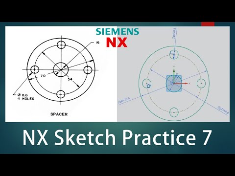 NX Sketch Practice - 07
