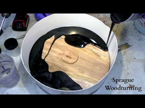 Woodturning - Epoxy and CA Glue Fixed Maple Burl Platter with Incredible Figure!!