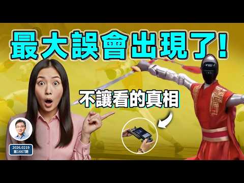 最大誤會出現了：春晚機器人驚四方，卻有些不讓你看的真相（文昭談古論今20260219第1667期）