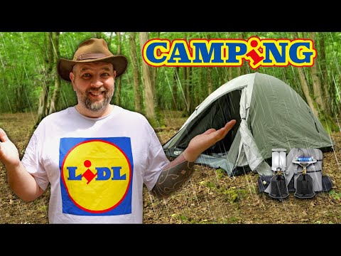 Lidl Camping Set up - In the Rain!