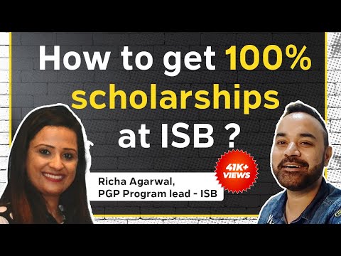 How to get 100% Scholarships @isbindia  | Profile Based Scholarship ft Richa ISB PGP Program