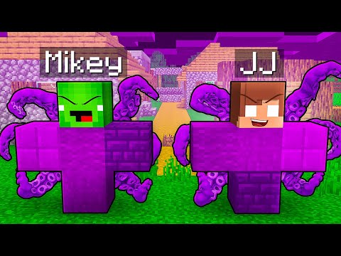 JJ and Mikey Became DARK GOLEMS in Minecraft - Maizen