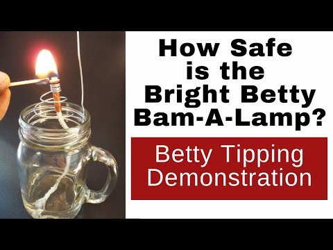 How Safe is the Bright Betty Bam-A -Lamp?  Emergency Lighting in a Jar.