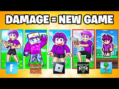 Roblox, But If I Take Damage I Switch Games