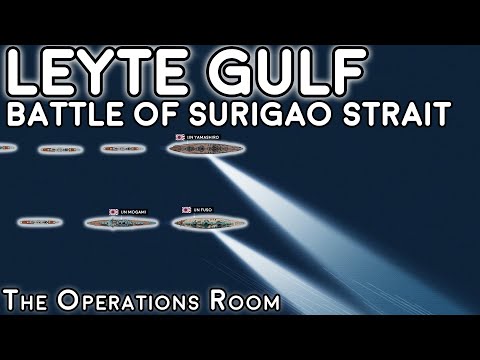 Leyte Gulf - Battle of Surigao Strait - Animated