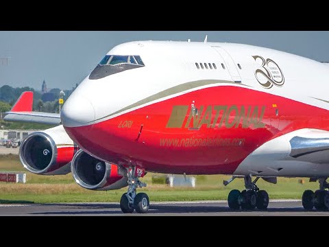 60 MINUTES PURE AVIATION - BOEING 747, Airbus A330 - Airplane Highlights at Liege (4K)