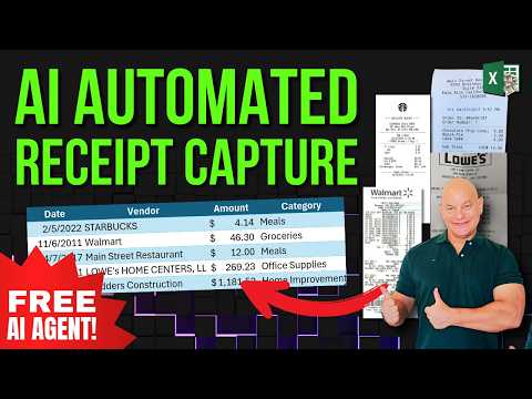 This AI Agent Fills Out Receipt Data in Excel & Google Sheets — Instantly