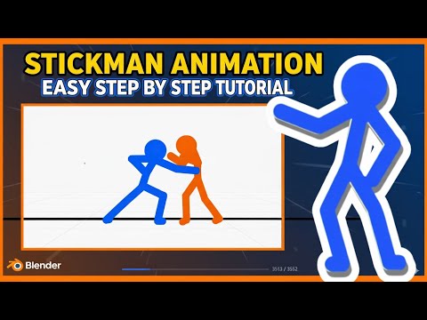 How To Make STICK FIGURE Animations In Blender 4.5 Grease Pencil