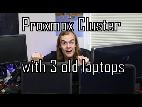 Creating a Proxmox cluster with 3 old laptops