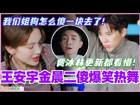 王安宇金晨二傻爆笑热舞！贾冰林更新都看懵！我们姐狗怎么傻一块去了！#现在就出发 #现在就出发s2 #沈腾 #王安宇 #金晨 #范丞丞 #综艺 #搞笑 #白敬亭