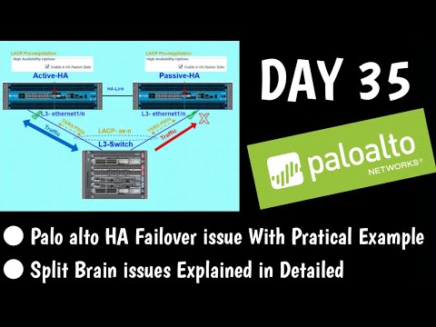 #PaloAltofirewallTraining | DAY 35 | High Availability | Failover  | Split brain Configuration | LAB