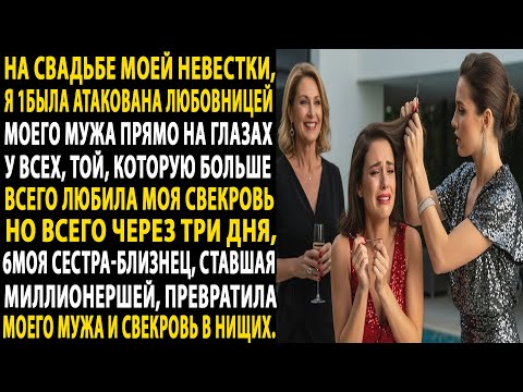 любовница моего мужа схватила меня за волосы на свадьбе свояченицы,💔, свекровь просто наблюдала.😏...