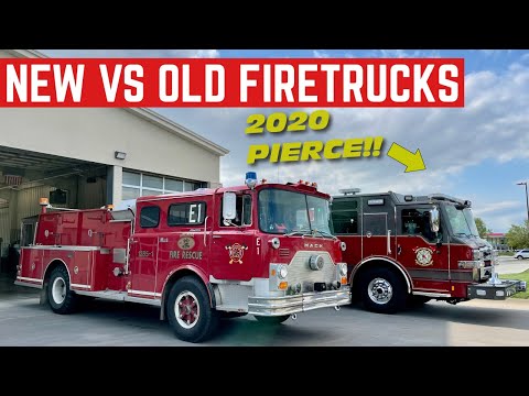 My OLD SCHOOL Mack Fire Engine VS A BRAND NEW Pierce Pumper