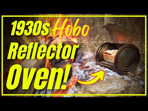 1930s Hobo Reflector Oven 🔥 DIY Campfire Baking with a Tin Can!