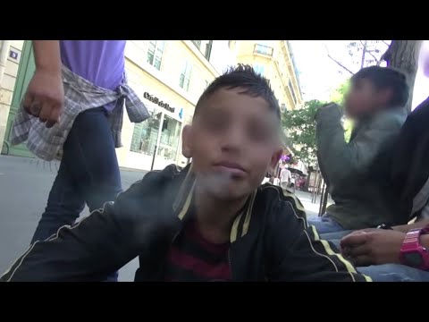 La police contre les mineurs Roms