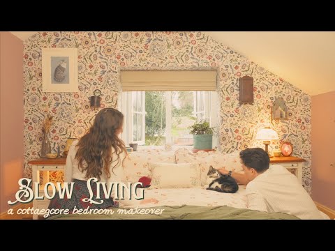 Cottagecore Bedroom Makeover | Decorating my peaceful cottage home