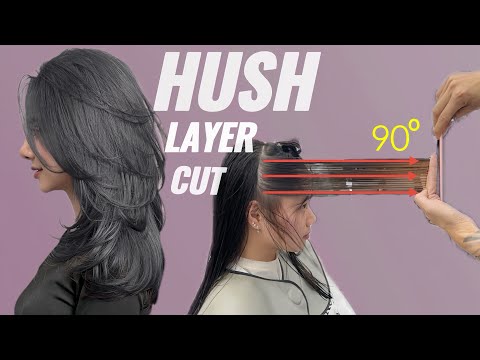 How to Cut a Perfect Hush Cut | Hush Layer Cut Haircut Guide Tutorial | (Step-by-Srep) | Hair Cut