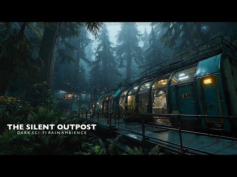 The Silent Outpost | Ultimate Sci-Fi Rain Ambience for Sleep & Focus [4K]
