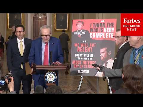 JUST IN: Schumer And Schatz Torch Trump, Hegseth For Conflicting Iran War Claims
