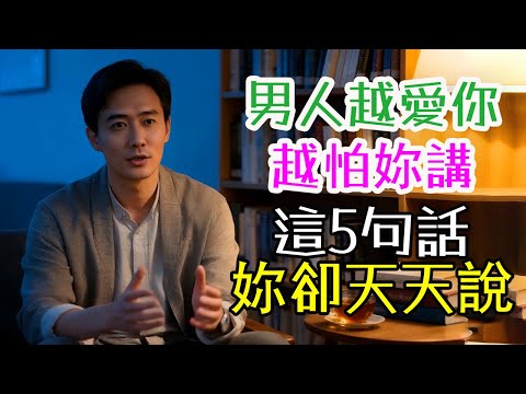 男人越愛你，越怕妳講這5句話，妳卻天天說#男人 #女人 #愛 #怕 #說話 #五句話 #情緒 #溝通 #傷害 #關係 #理解 #表達 #需要 #安心 #否定 #退縮 #冷卻 #改變 #換句話說 #