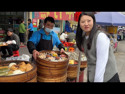 【寻尝姐妹】在惠州吃下午茶，小摊开在菜市场，俩人花了50元看看吃了点啥