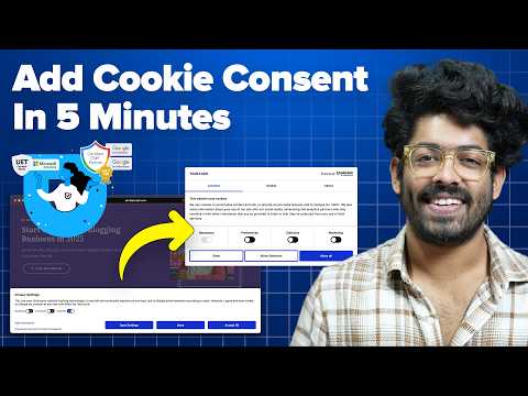 Add Cookie Consent To Any Website in 5 Minutes | Cookiebot Tutorial